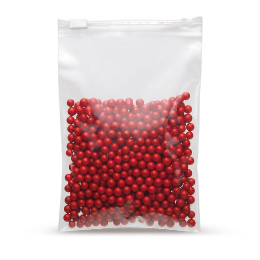 LDPE zakken met schuifsluiting 60 - 70 µm — Detailweergave van het LDPE-materiaal en de foliedikte